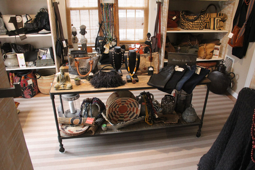 The interior of Mama Jane’s Global Boutique. Photograph by Elizabeth Kirkpatrick for Mama Jane’s Global Boutique.