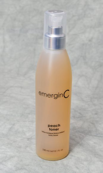 The Peach Toner from emerginC is suitable for all skin types. Photograph by Bob Rozycki.