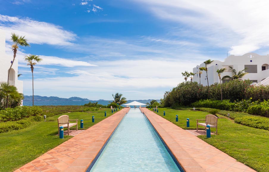 CuisinArt Golf Resort & Spa’s reflecting pool. Photograph courtesy CuisinArt Golf Resort & Spa.