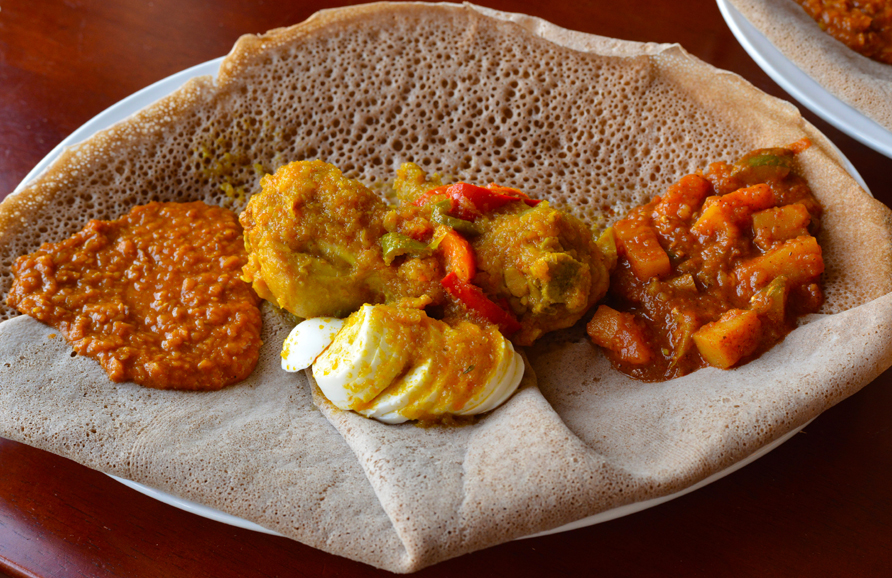 Lal suggested a number of Ethiopian specialties at Teff in Stamford. Photograph by Bob Rozycki.