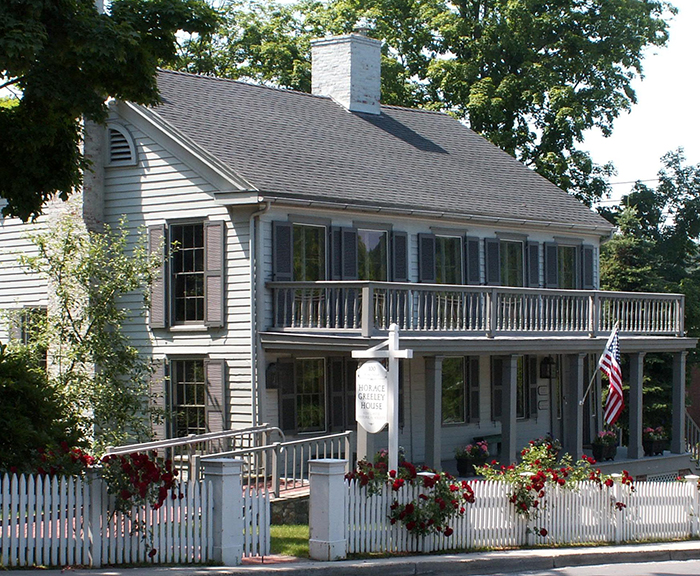 The New Castle Historical Society, which has its headquarters in the Horace Greeley House in Chappaqua, will host a “Clambake in Greeley’s Garden.” Courtesy New Castle Historical Society.