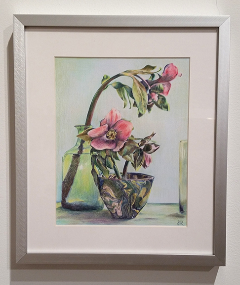 Watercolor pencil painting by Janet Pirozzi-Riolo. Courtesy Rockland Center for the Arts.