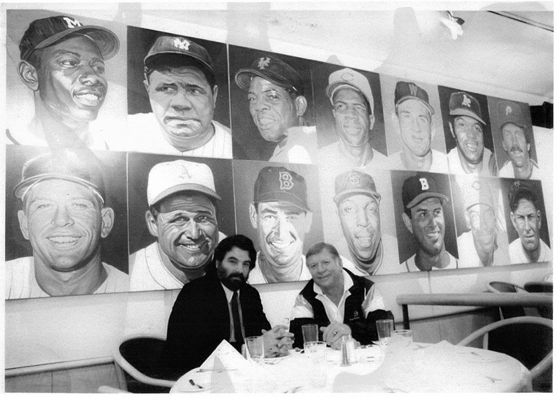 Mickey Mantle with Tom Molito, the author of “Mickey Mantle: Inside and Outside the Lines.” Courtesy the author.