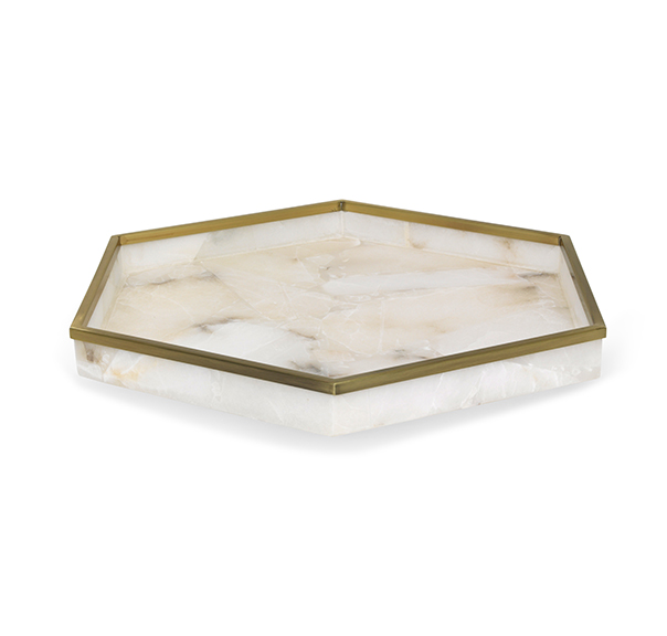 The Alabaster Tray ($525) from Mitchell Gold + Bob Williams. Courtesy Mitchell Gold + Bob Williams.