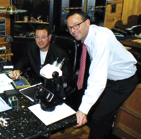 D’Errico Jewelers is a family-owned business that is run by, from left, brothers Sal and Richie D’Errico. Photograph courtesy D'Errico Jewelers.