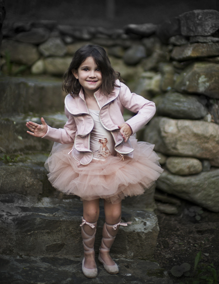 Julia Rozenfeld's daughter models a selection of clothes and accessories featured at LOL Kids Armonk. Photograph courtesy LOL Kids Armonk.