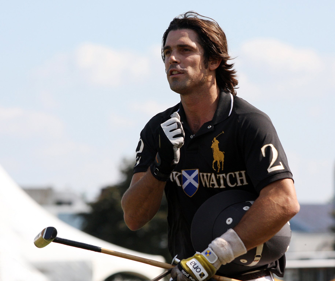 Argentine polo player Nacho Figueras competes in the Veuve Clicquot Manhattan Polo Classic on Governors Island, May 30, 2009 in New York City. Photograph courtesy shutterstock.com.