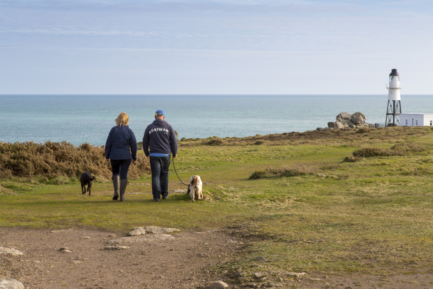 Walking to the lighthouse, St. Mary's. Courtesy Visit Isles of Scilly.