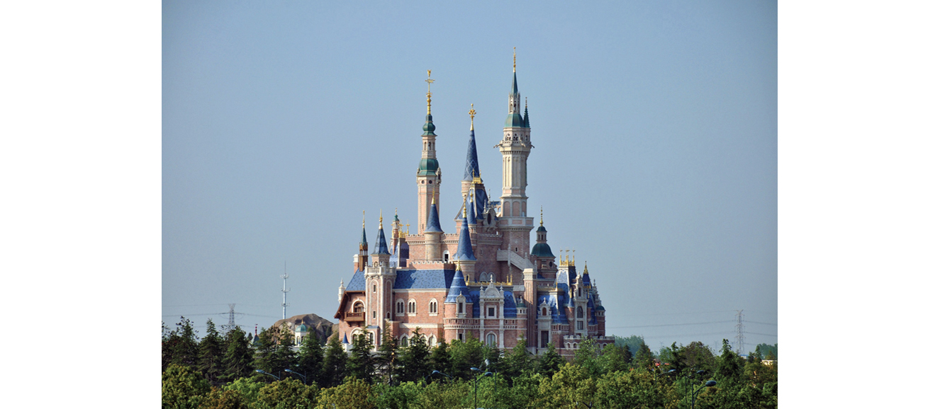 Enchanted Storybook Castle of Shanghai Disneyland. 