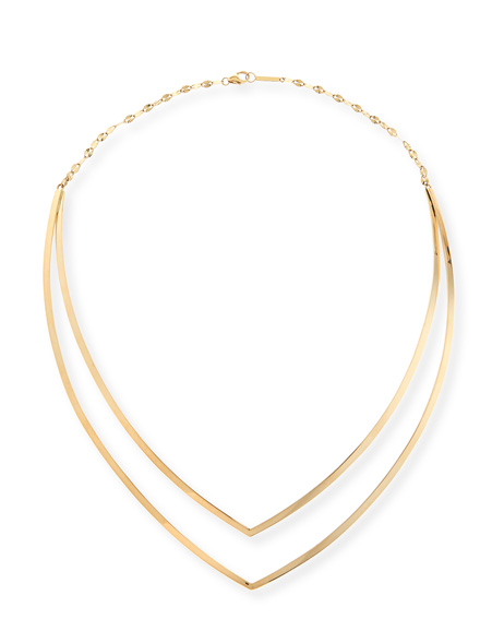 [4] The 14-karat Yellow Gold “V” Choker Necklace by Lana, $2,995. Photograph courtesy Neiman Marcus.