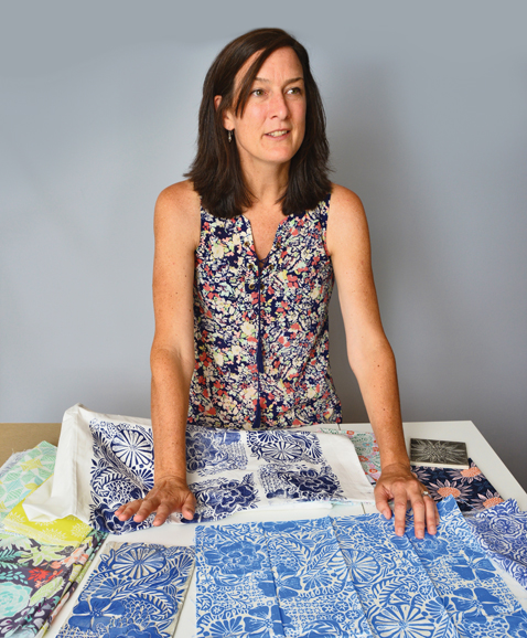 Kate D. Spain in her Bridgeport studio. Photograph by Bob Rozycki.
