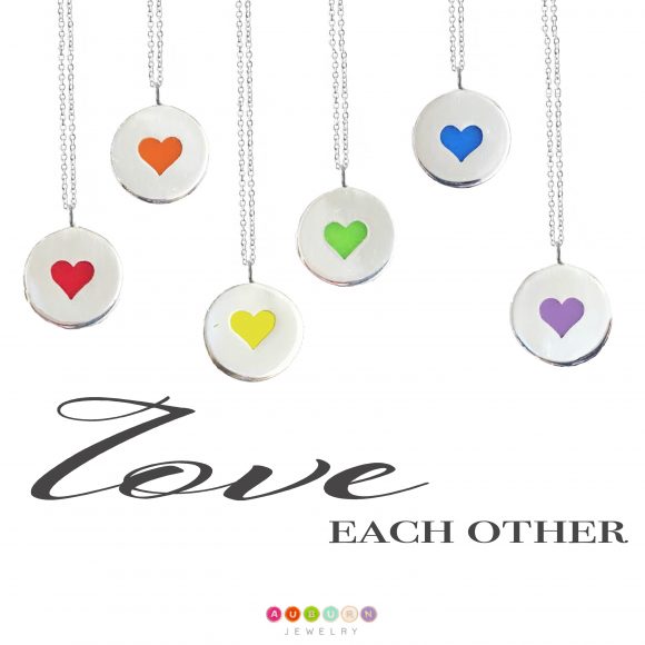 Auburn Jewelry has introduced the Love Each Other collection. Courtesy Auburn Jewelry.