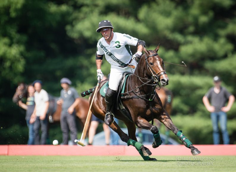 White Birch's Mariano Aguerre riding Lituania. Photograph by Joelle Wiggins
