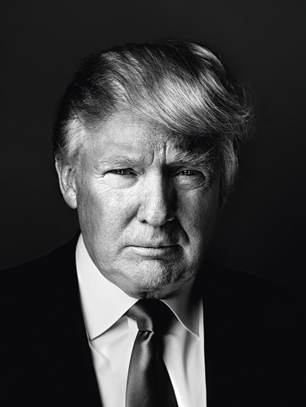 Donald Trump, businessman and TV personality, candidate for President of the United States in 2016, at his office, New York City, 2013. Photograph © 2016 Marco Grob. All rights reserved.