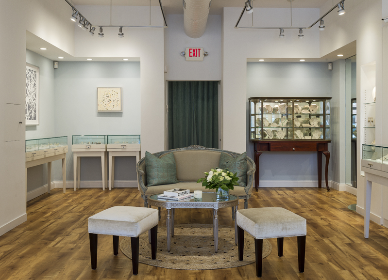 Peridot Fine Jewelry invites its customers to explore its offerings in a gallery-like space. Photograph by Matthew Williamson.