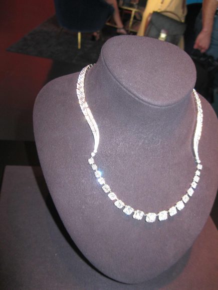 This clever diamond necklace can be worn either way.
