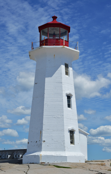 Peggy's Cove lighthouse. Photograph by Bob Rozycki. 