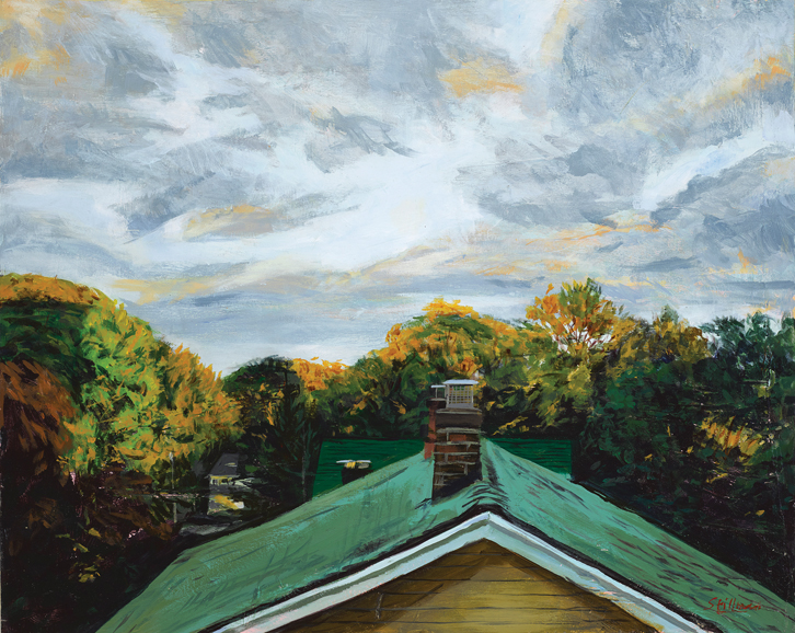 “Studio View” by Susan Stillman is another work that is being featured in the ongoing exhibition.