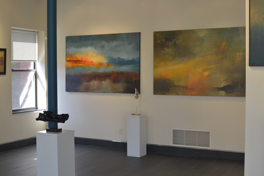 Mahlstedt Gallery in New Rochelle displays a wide array of art. Photograph by Bob Rozycki.