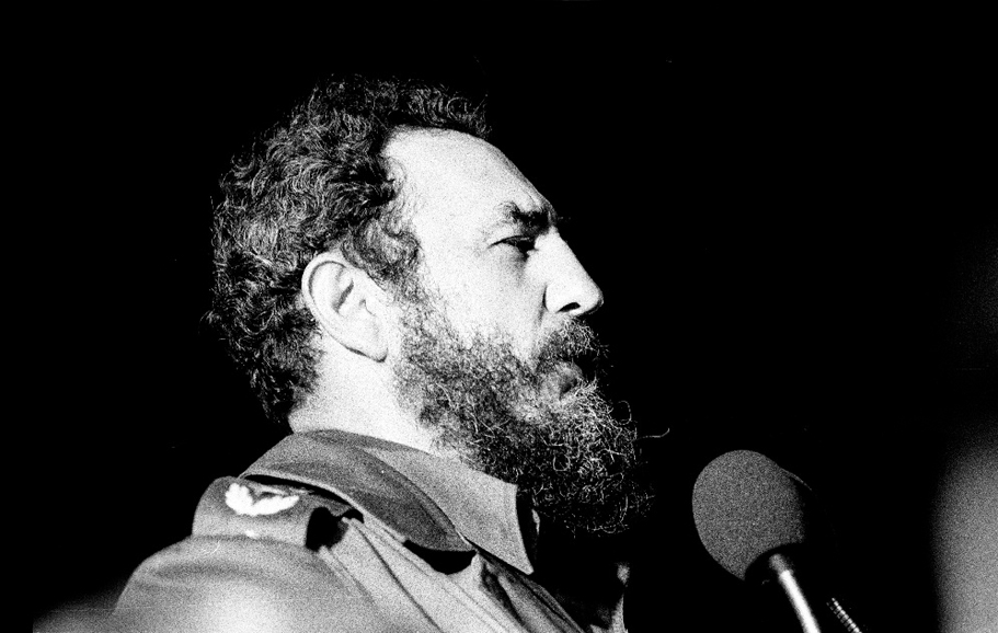 Fidel Castro in 1978. Photograph by Marcelo Montecino.