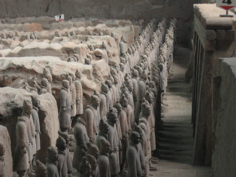 Emperor Qin’s terra-cotta army, from here to eternity.