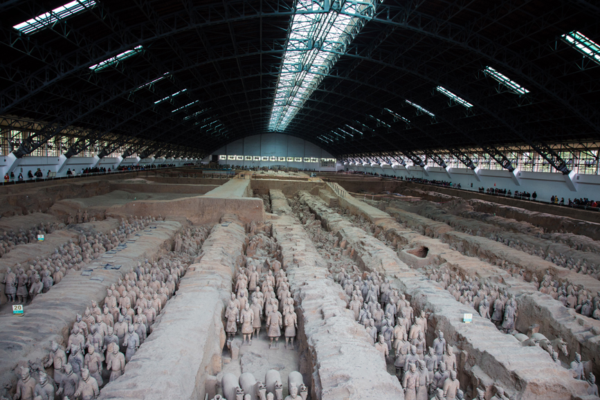 Emperor Qin’s terra-cotta army, from here to eternity.