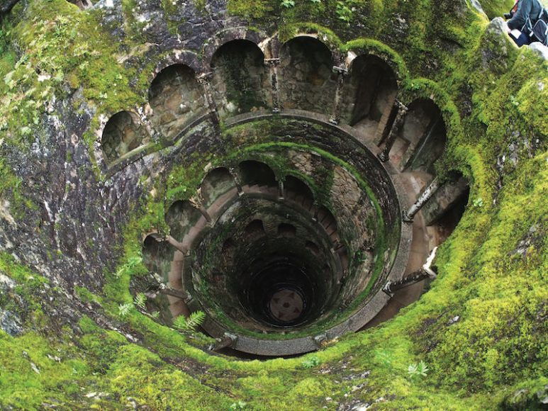 Magical places are often deep underground. This “initiation well,” used in magical rites, was excavated at the Quinta da Regaleira estate in Sintra, Portugal.
	Initiation well, Quinta da Regaleira, Sintra, Portugal
	Photo Stijndon
