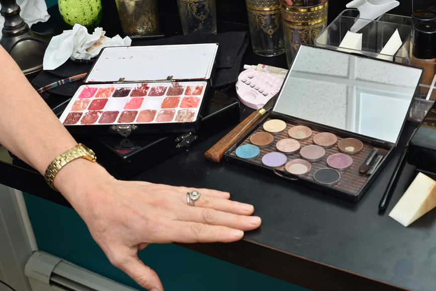 The tools of Susan Giordano, at Giordano Beauty in Hastings-on-Hudson. Photograph by Bob Rozycki.