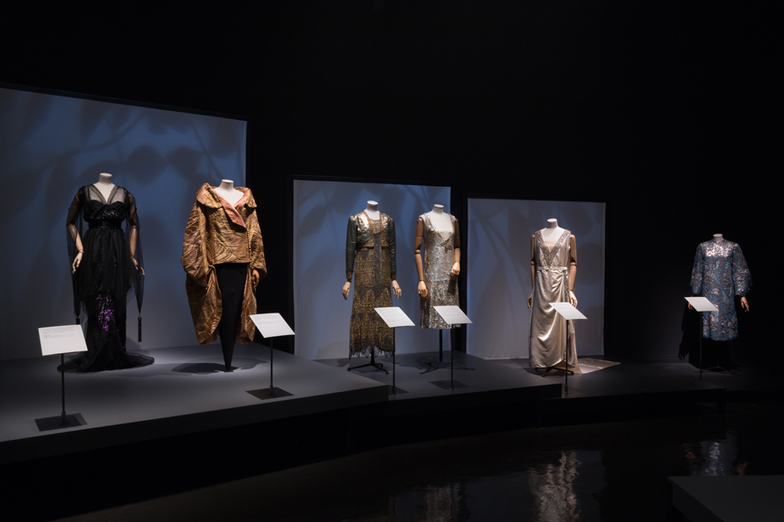 Installation view of the exhibition “Proust’s Muse, The Countess Greffulhe” at The Museum at FIT. An exhibition developed by the Palais Galliera, Musée de la Mode de la Ville de Paris. Photograph © 2016 The Museum at FIT.