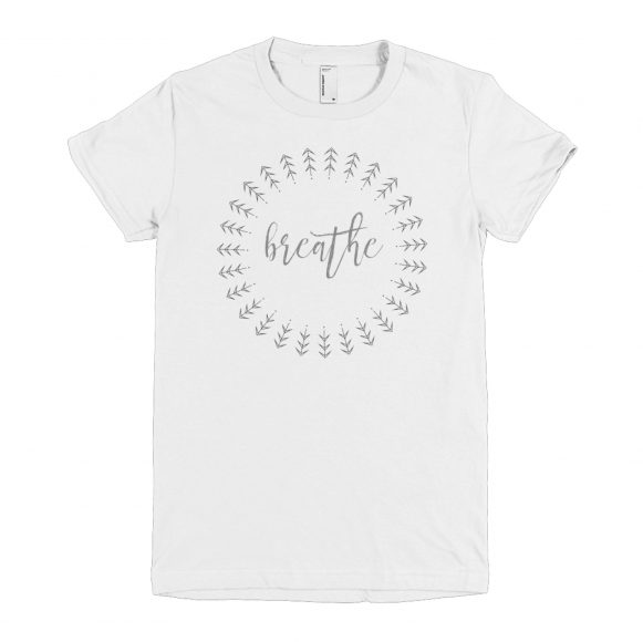 The Notes to Self Collection includes women’s T-shirts. Photograph courtesy Notes to Self Collection.