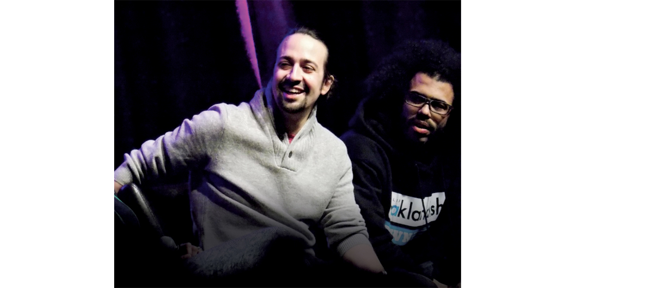 Lin-Manuel Miranda, left, Pulitzer Prize-winning composer-lyricist of
“Hamilton.” Courtesy dreamstime.com.