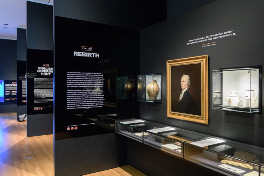 “New York at Its Core” at Museum of the City of New York begins with “Port City, 1609-1898.” 
Filip Wolak photograph courtesy Museum of the City of New York.
