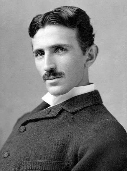 This photograph by Napoleon Sarony (circa 1890) captures the then-34-year-old Nikola Tesla’s playful nature.