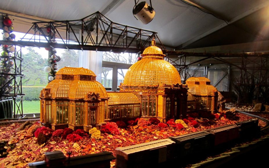 The Holiday Train Show at the New York Botanical Garden is a seasonal tradition. Photograph by Mary Shustack.