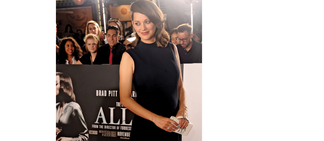 Marion Cotillard at the Los Angeles premiere of `Allied,` held at the Regency Village Theatre in Westwood, California, on
Nov. 9, 2016. Courtesy dreamstime.com.