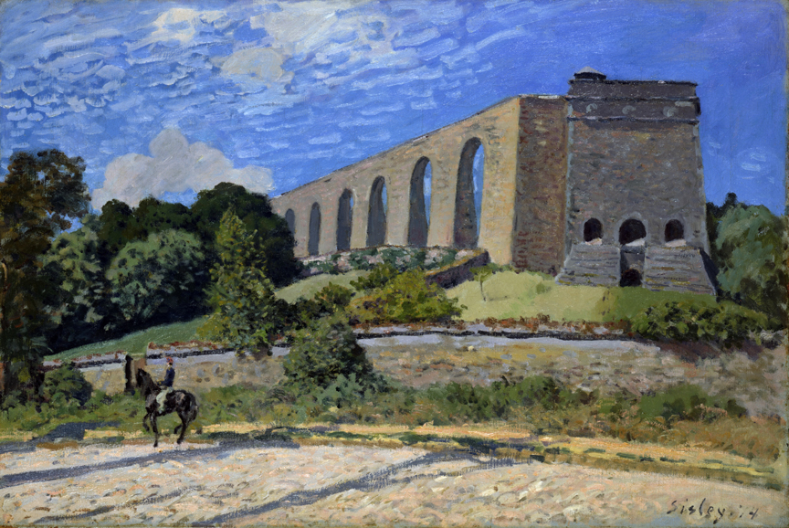 Alfred Sisley's "The Marly Aqueduct" (1874), oil on canvas. Toledo Museum of Art, purchased with funds from the Library Endowment, gift of Edward Drummond Libbey. Image courtesy of Toledo Museum of Art.