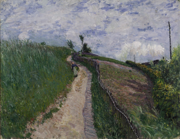Alfred Sisley's "The Hilly Path, Ville d'Avray" (1879), oil on canvas. Collection of The Speed Museum, Louisville, Ky. Museum purchase, by exchange, and gifts of the Charter Collectors, 2010. Image courtesy of The Speed Art Museum.
