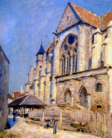 Alfred Sisley's "Church at Moret" (1893), oil on canvas. Musée Calvet d'Avignon - gift of Joseph Rignault, 1997, Fondation Calvet. Image courtesy of Musée Calvet d'Avignon.