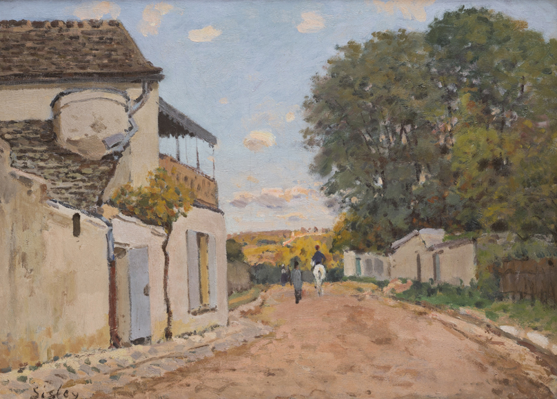 Alfred Sisley's "The Rue de la Princesse, Louveciennes (1873), oil on canvas. The Phillips Family Collection. Photograph by Hyla Skopitz, © 2016.