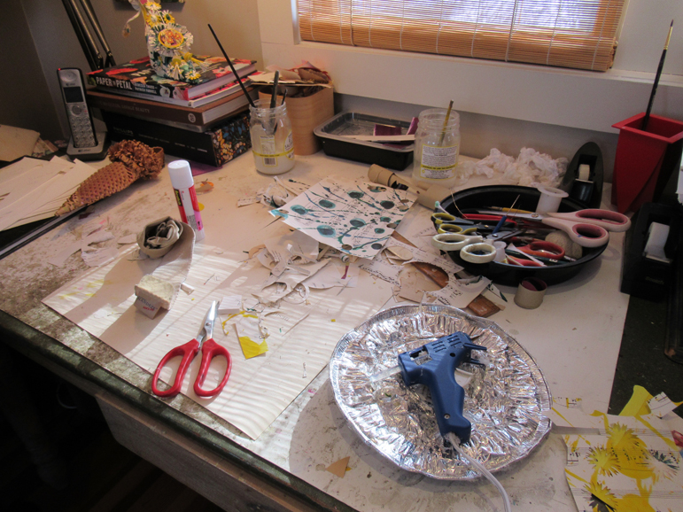 The tools of Linda Filley, in the artist’s Millbrook studio. Photograph by Mary Shustack.