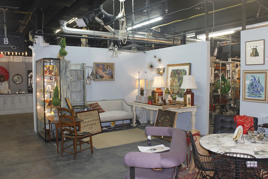 More than 70 dealers display their antiques, collectibles and art within the Fairfield Co. Antique & Design Center in Norwalk. Photograph by Sebastian Flores.