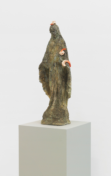 Tony Matelli's "Virgin Mary" (2015), concrete and painted bronze. Courtesy of the artist and Marlborough Chelsea, N.Y.
