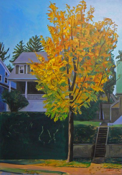 “Yellow Tree” by White Plains artist Susan Stillman. Photograph courtesy Susan Stillman.