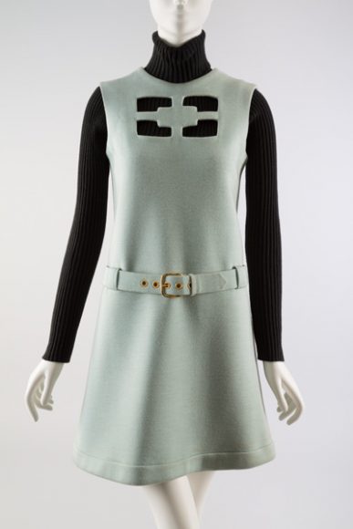 Pierre Cardin, “Cosmos” dress, 1967, gift of Lauren Bacall. Photograph courtesy The Museum at FIT.