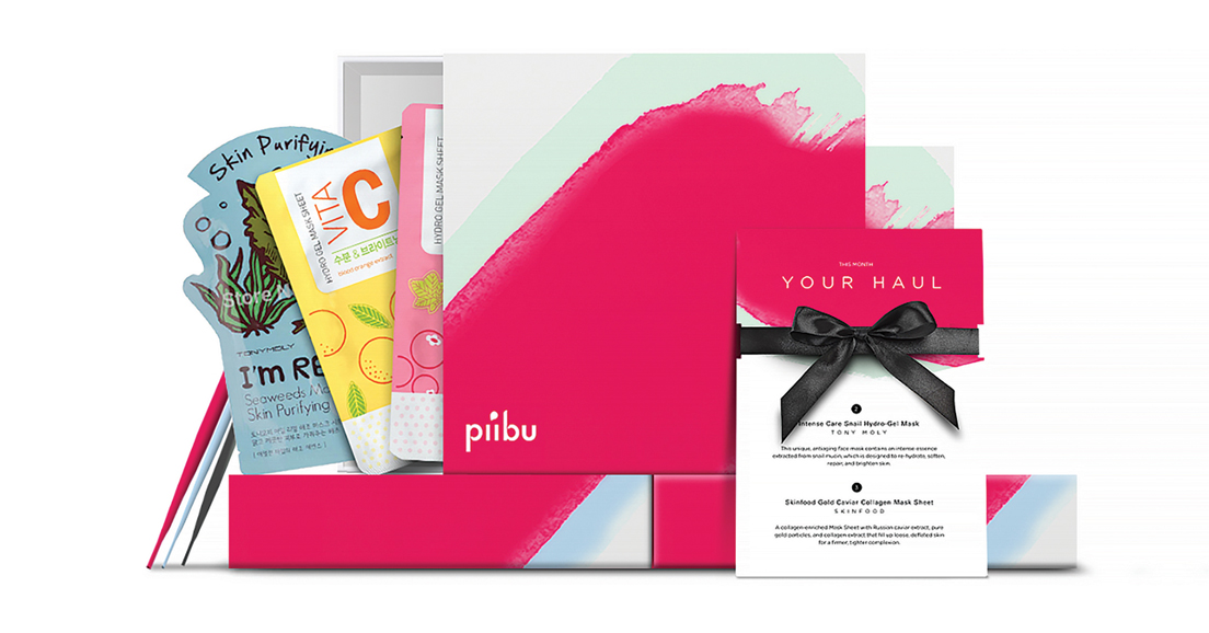 South Korea’s Piibu Box is a monthly subscription service that delivers the best of Asian sheet masks to your door.