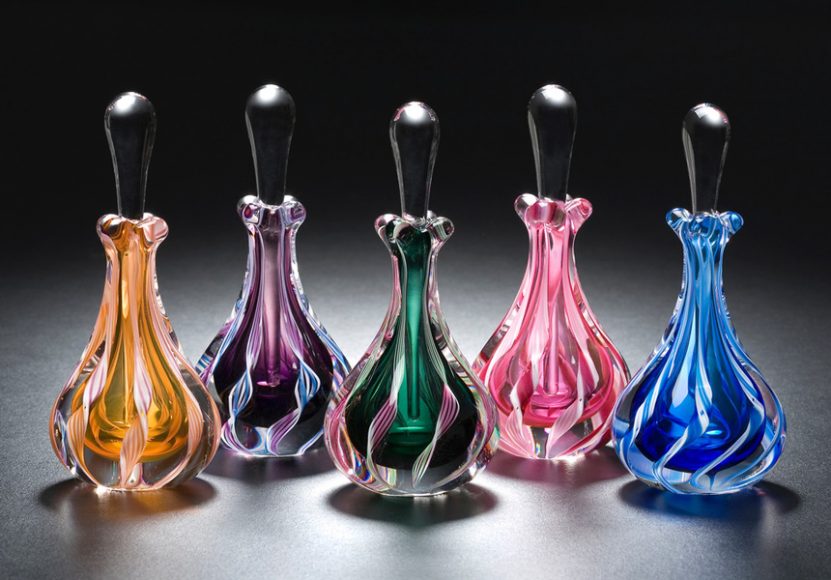 Glass creations from Mary Angus. Photograph courtesy Artrider.