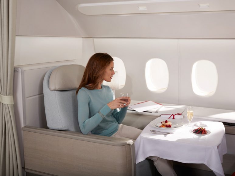 Air France has partnered with renowned chef Daniel Boulud to offer exceptional cuisine in first and business class.