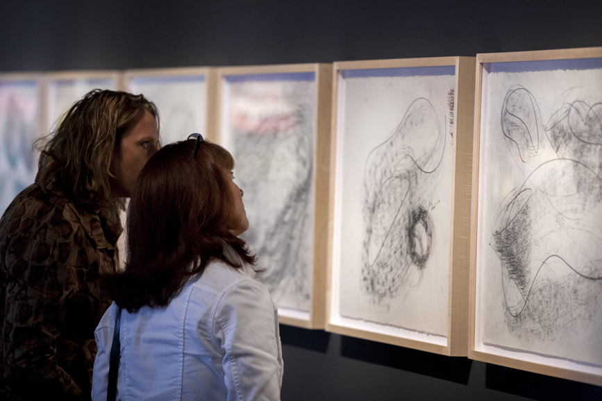 The Chihuly Drawing exhibition by Dale Chihuly (2015). Museum of Glass, Tacoma, Wash., Photograph courtesy New York Botanical Garden.