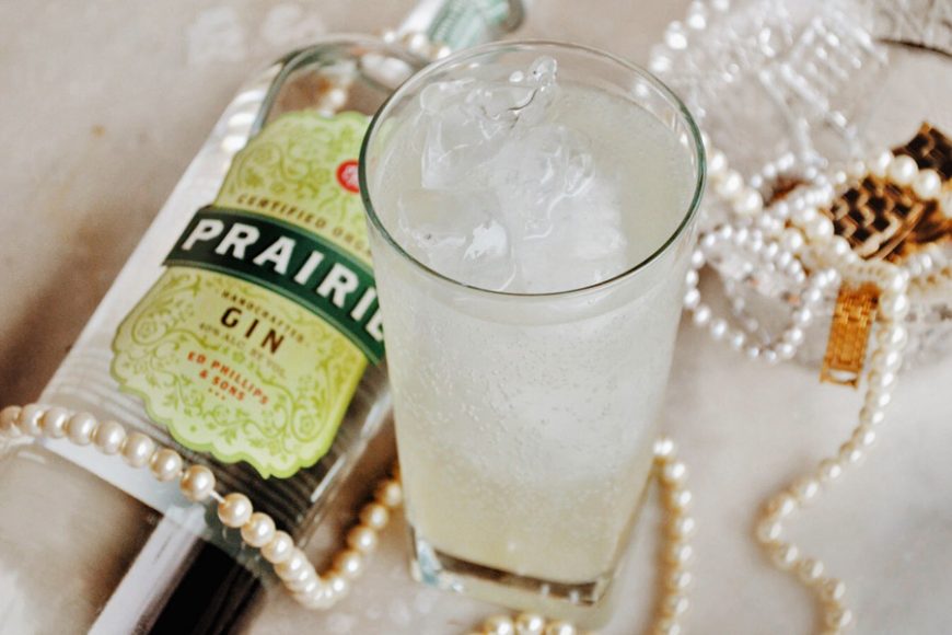 Consider serving the Prairie Tom Collins at your Academy Awards viewing party. Photograph courtesy Prairie Organic Spirits.
