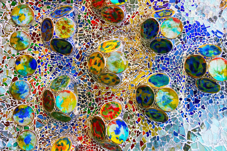 Antoni Gaudí’s Casa Batlló, patio mosaic. Courtesy A Certain Slant of Light.
